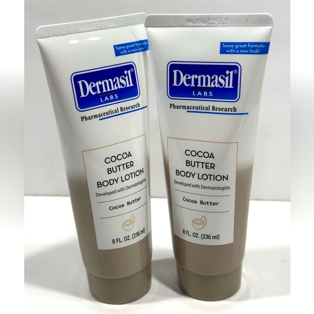 Dermasil Cocoa Butter Body Lotion 8fl oz. - Set of 2